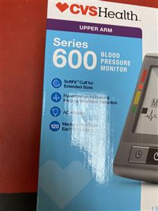 CVS Health Series 600 Upper Arm Blood Pressure Monitor